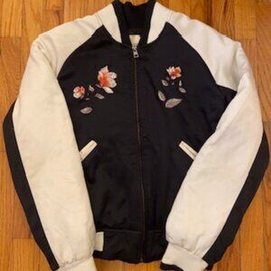 Embroidered bomber jacket
